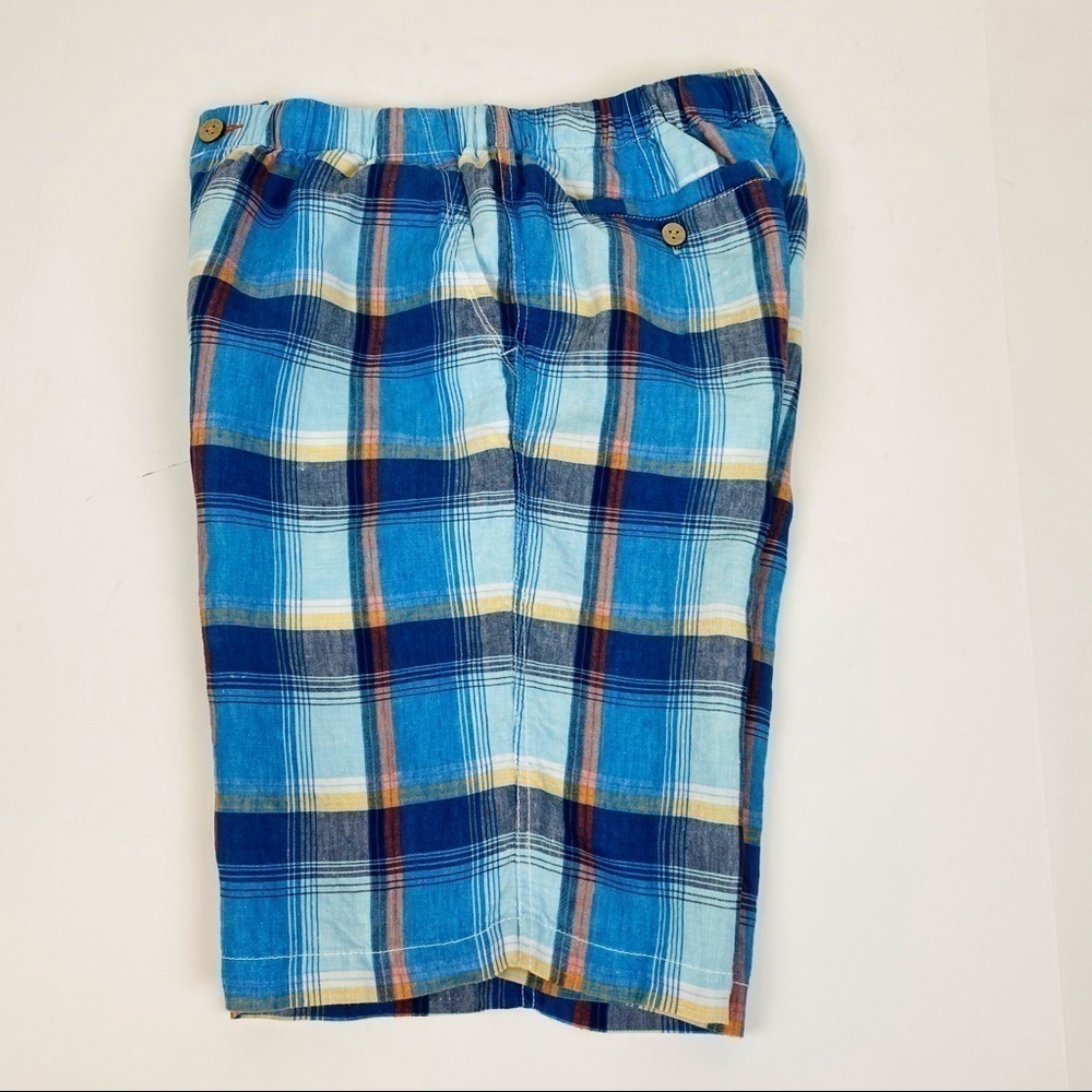 Tommy Bahama Matadero Linen Plaid Shorts Size M - Picture 8 of 12